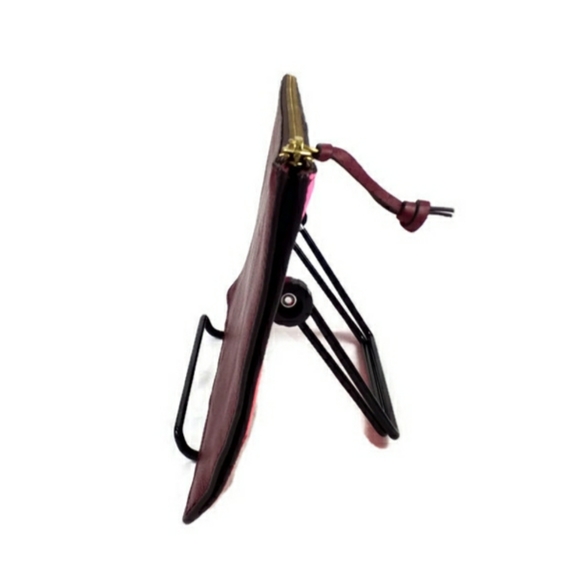 Fossil Multicolor Colorblock Mixed Leather Zipper Pouch PW Bright NWOT - Picture 5 of 9